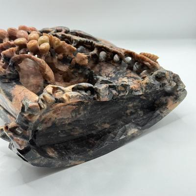 LOT 293F: Chinese Soapstone Sculpture ft. Squirrel