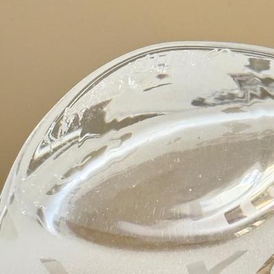 LOT 296F: Robert McCandless Signed Frosted Sugar Bowl & Creamer w/ Frosted Glass Vase