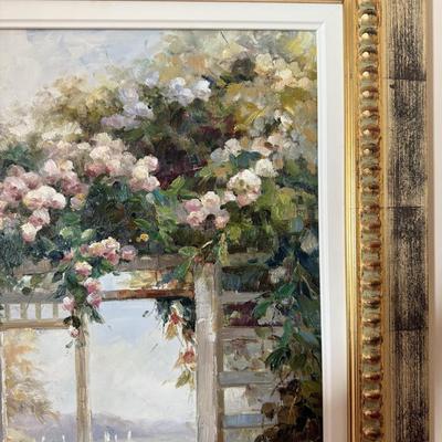 LOT 297D: Artist Signed Oil Painting (33.5 x 45.25 inches)