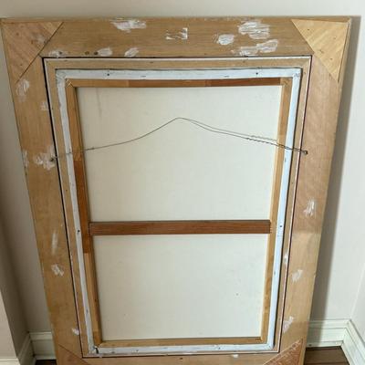 LOT 297D: Artist Signed Oil Painting (33.5 x 45.25 inches)