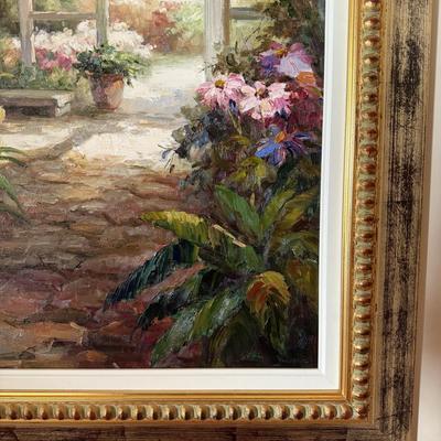 LOT 297D: Artist Signed Oil Painting (33.5 x 45.25 inches)