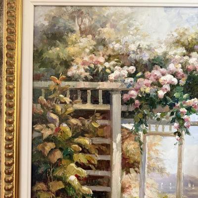 LOT 297D: Artist Signed Oil Painting (33.5 x 45.25 inches)