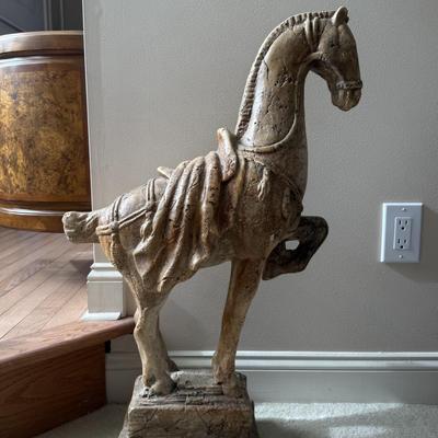 LOT 321L: Tang Dynasty Inspired Horse Sculpture