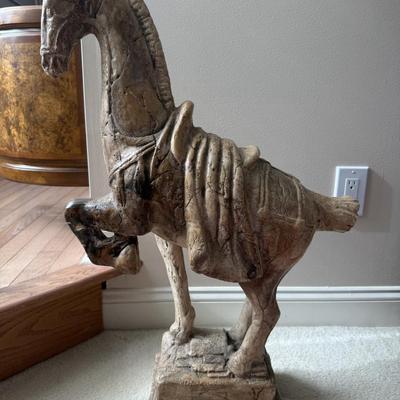 LOT 321L: Tang Dynasty Inspired Horse Sculpture