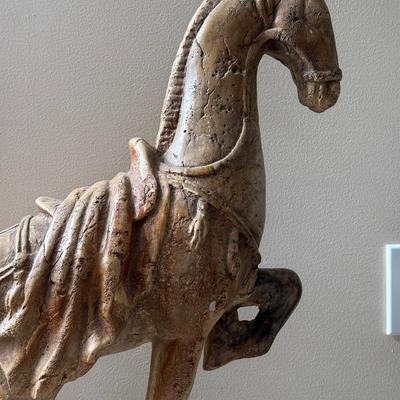 LOT 321L: Tang Dynasty Inspired Horse Sculpture