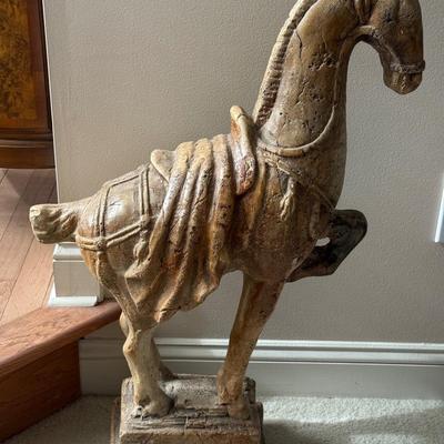 LOT 321L: Tang Dynasty Inspired Horse Sculpture