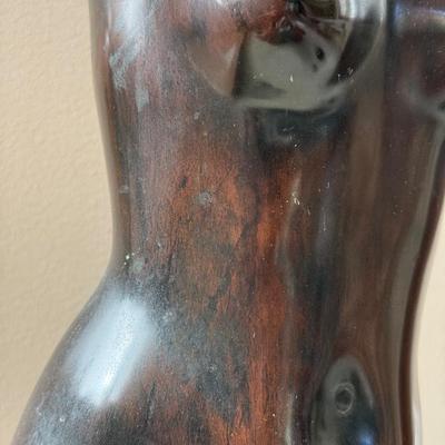 LOT 322L: Gorgeous Bronze Statue Signed Rudolf Schwarz (Amer. 1866-1912) Woman Sculpture