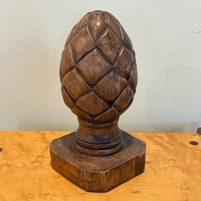 LOT 327F: Artist Signed Grapes & Cheese Plate, Ceramic Artichoke, Bird Stoneware Plates & More