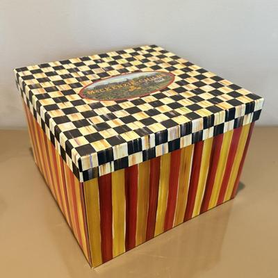 LOT 328F: Mackenzie-Childs Bird Teapot w/ Large Box