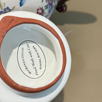 LOT 328F: Mackenzie-Childs Bird Teapot w/ Large Box