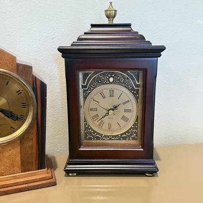 LOT 330: Hamilton Sangamo Synchronous Motor Clock Style S-404, Brass Candle Stick & More