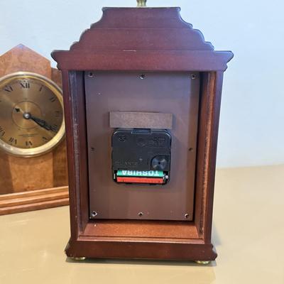 LOT 330: Hamilton Sangamo Synchronous Motor Clock Style S-404, Brass Candle Stick & More