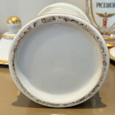 LOT 331L: Vintage French Porcelain Apothecary Jars