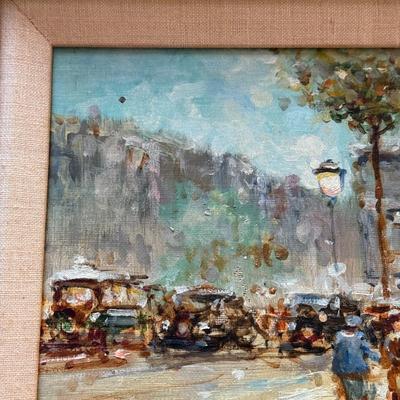 LOT 333F: Small Artist Signed Oil Painting
