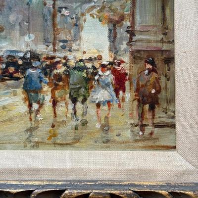 LOT 333F: Small Artist Signed Oil Painting