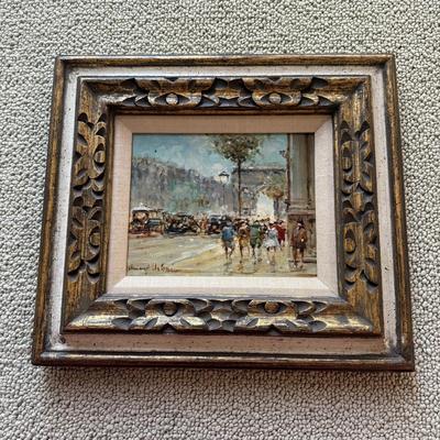 LOT 333F: Small Artist Signed Oil Painting