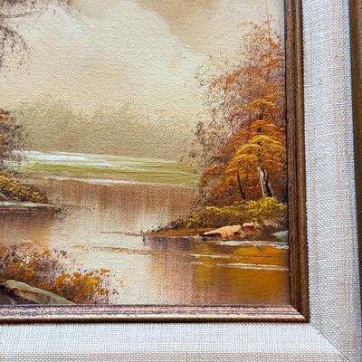 LOT 337F: Artist Signed Oil Painting