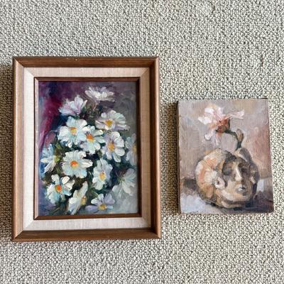 LOT 338F: Two Oil Paintings - one Signed & Frames