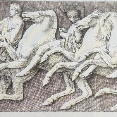 LOT 421D: 29.5 x 22.25 inch Neoclassical Engraving Prints