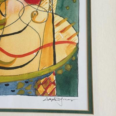 LOT 423F: Stephen Lucas Signed & Numbered 51/800 Abstract Art Print