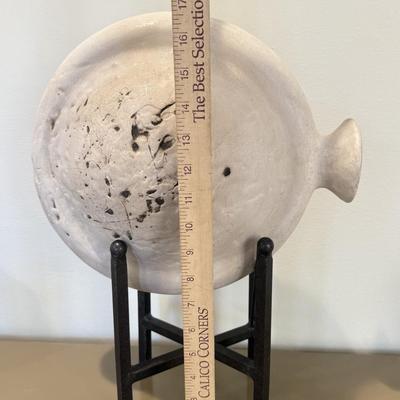 LOT 428K: Pair of Unique Unglazed Pottery Pieces