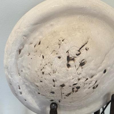 LOT 428K: Pair of Unique Unglazed Pottery Pieces