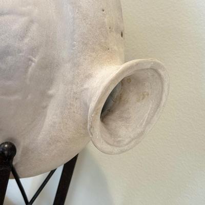 LOT 428K: Pair of Unique Unglazed Pottery Pieces