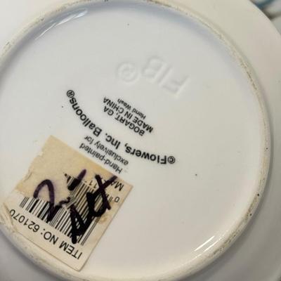 LOT 429F: 1986 Fitz & Floyd House Teapot, Berry L France Bird Plates & More