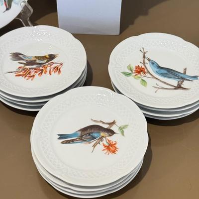 LOT 429F: 1986 Fitz & Floyd House Teapot, Berry L France Bird Plates & More