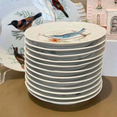 LOT 429F: 1986 Fitz & Floyd House Teapot, Berry L France Bird Plates & More