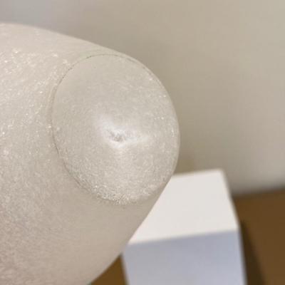 LOT 432L: Moose Relief Slab, Frosted Vase w/ Metal Top & More