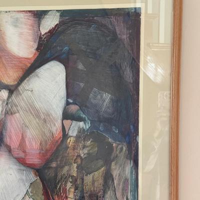 LOT 434D: 36 x 47.5 inch 1987 Abstract Art Print