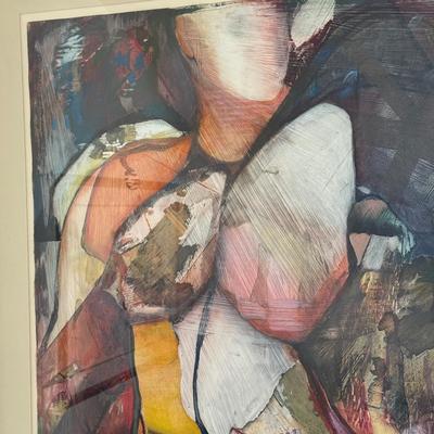 LOT 434D: 36 x 47.5 inch 1987 Abstract Art Print