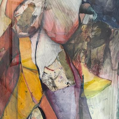 LOT 434D: 36 x 47.5 inch 1987 Abstract Art Print