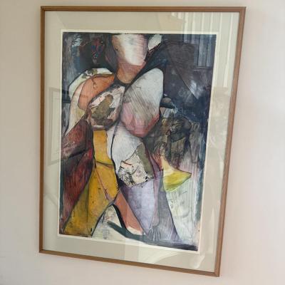 LOT 434D: 36 x 47.5 inch 1987 Abstract Art Print