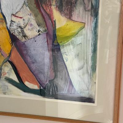 LOT 434D: 36 x 47.5 inch 1987 Abstract Art Print