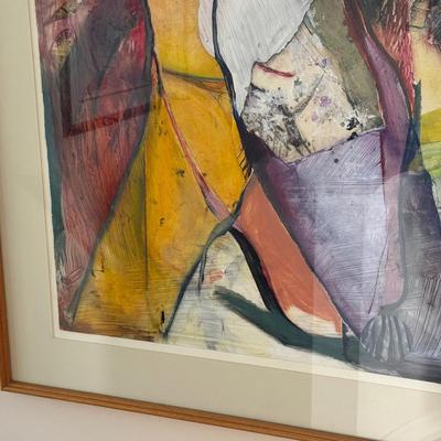 LOT 434D: 36 x 47.5 inch 1987 Abstract Art Print