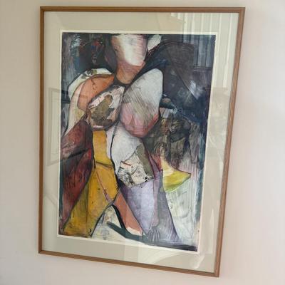 LOT 434D: 36 x 47.5 inch 1987 Abstract Art Print