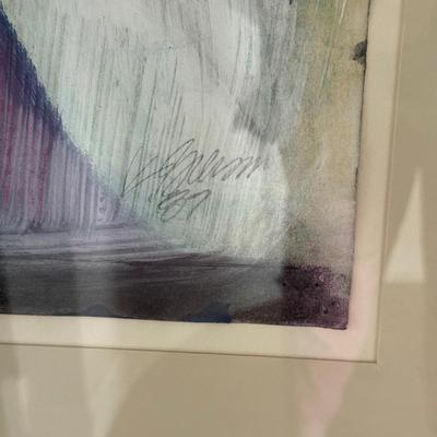 LOT 434D: 36 x 47.5 inch 1987 Abstract Art Print