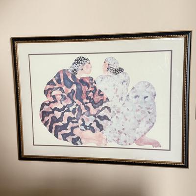 LOT 435B: "One Speaks, One Listens" Print by Carol Grigg (43x31)