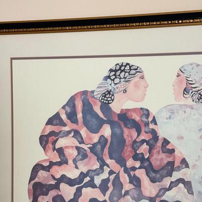 LOT 435B: "One Speaks, One Listens" Print by Carol Grigg (43x31)