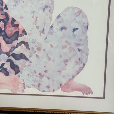 LOT 435B: "One Speaks, One Listens" Print by Carol Grigg (43x31)