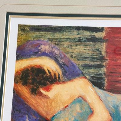 LOT 436F: Barbara Wood “Lazy Days” Signed & #42/495 Lithograph