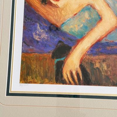 LOT 436F: Barbara Wood “Lazy Days” Signed & #42/495 Lithograph