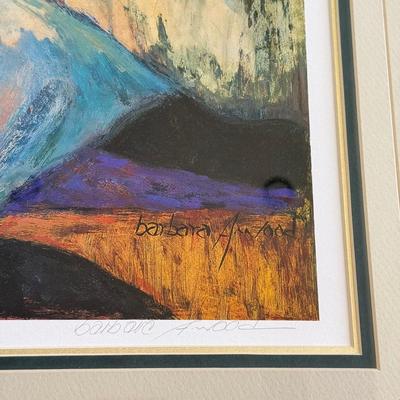 LOT 436F: Barbara Wood “Lazy Days” Signed & #42/495 Lithograph