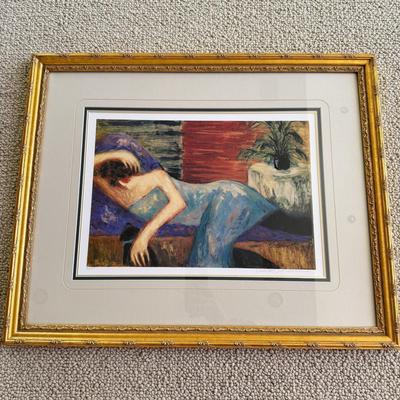 LOT 436F: Barbara Wood “Lazy Days” Signed & #42/495 Lithograph