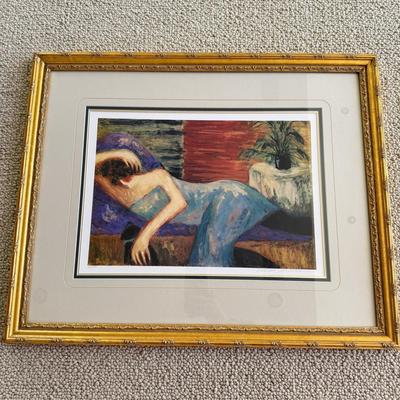 LOT 436F: Barbara Wood “Lazy Days” Signed & #42/495 Lithograph