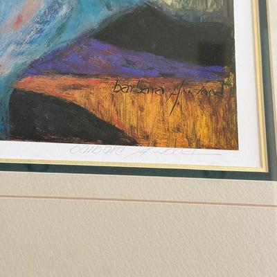 LOT 436F: Barbara Wood “Lazy Days” Signed & #42/495 Lithograph