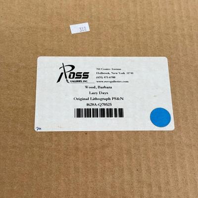 LOT 436F: Barbara Wood “Lazy Days” Signed & #42/495 Lithograph