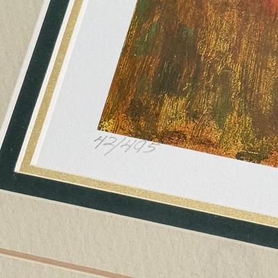 LOT 436F: Barbara Wood “Lazy Days” Signed & #42/495 Lithograph